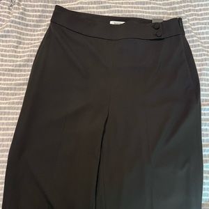 White House black market buttoned wide leg pants